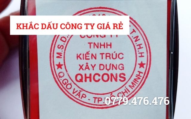 KHẮC DẤU CÔNG TY GIÁ RẺ