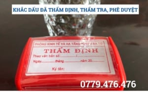 KHẮC DẤU ĐÃ THẨM TRA, THẨM ĐỊNH, PHÊ DUYỆT