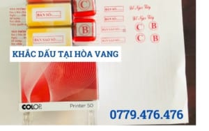 KHẮC DẤU TẠI HÒA VANG ĐÀ NẴNG