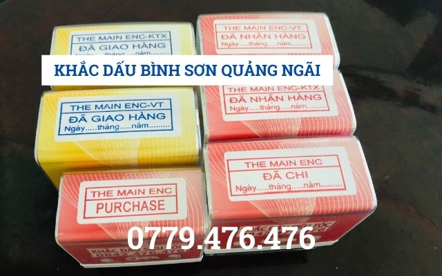 KHẮC DẤU BÌNH SƠN QUẢNG NGÃI