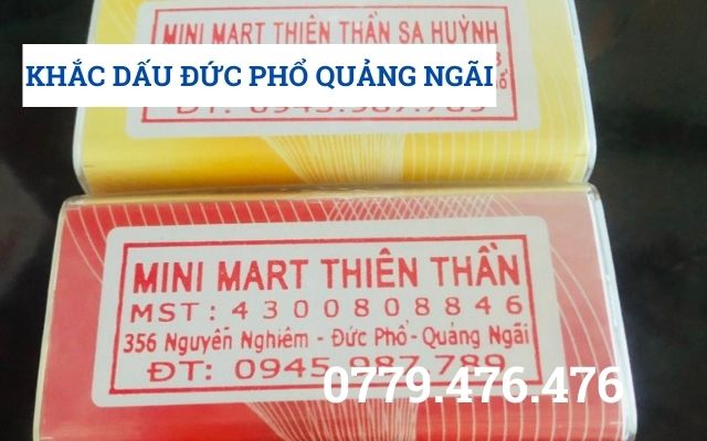 KHẮC DẤU ĐỨC PHỔ QUẢNG NGÃI