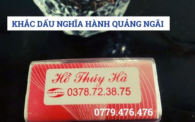 KHẮC DẤU NGHĨA HÀNH QUẢNG NGÃI