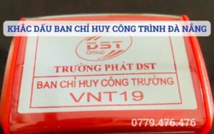 KHẮC DẤU BAN CHỈ CÔNG TRÌNH ĐÀ NẴNG