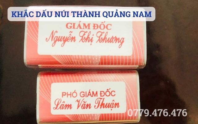 Khắc dấu Núi Thành Quảng Nam