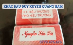 KHẮC DẤU DUY XUYÊN QUẢNG NAM