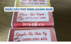 KHẮC DẤU PHÚ NINH QUẢNG NAM