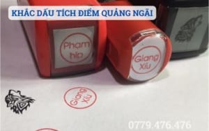 KHẮC DẤU TÍCH ĐIỂM TẠI QUẢNG NGÃI