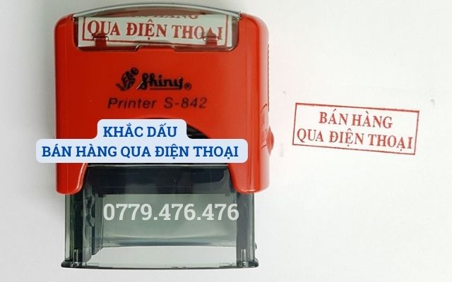 KHẮC DẤU BÁN HÀNG QUA ĐIỆN THOẠI GIÁ RẺ