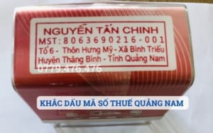 KHẮC DẤU MÃ SỐ THUẾ QUẢNG NAM