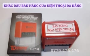 KHẮC DẤU BÁN HÀNG QUA ĐIỆN THOẠI TẠI ĐÀ NẴNG