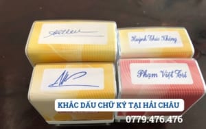 KHẮC DẤU CHỮ KÝ TẠI HẢI CHÂU