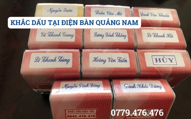 KHẮC DẤU TẠI ĐIỆN BÀN QUẢNG NAM