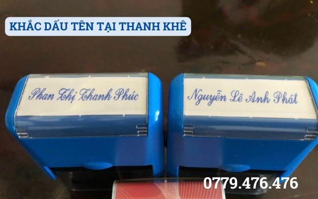 KHẮC DẤU TÊN TẠI THANH KHÊ