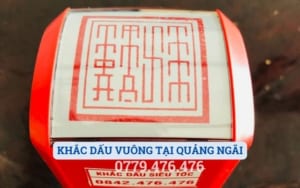 KHẮC DẤU VUÔNG TẠI QUẢNG NGÃI