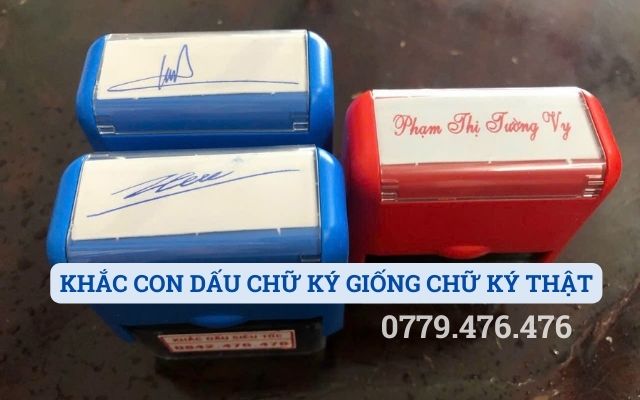 KHẮC CON DẤU CHỮ KÝ GIỐNG CHỮ KÝ THẬT