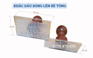 KHẮC DẤU ĐÓNG LÊN BÊ TÔNG