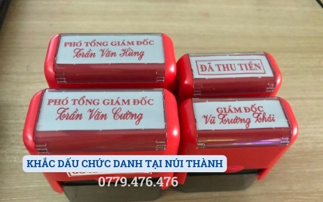 KHẮC DẤU CHỨC DANH TẠI NÚI THÀNH