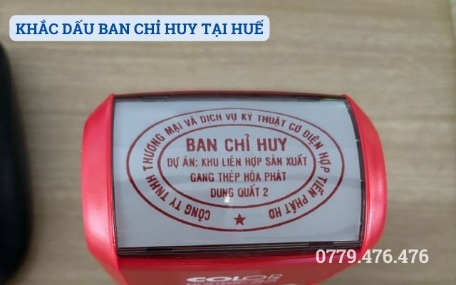 KHẮC DẤU BAN CHỈ HUY TẠI HUẾ