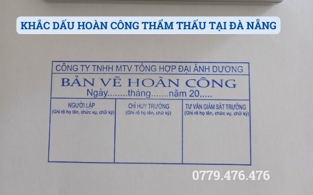 KHẮC DẤU HOÀN CÔNG THẨM THẤU TẠI ĐÀ NẴNG