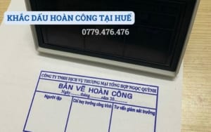 KHẮC DẤU HOÀN CÔNG TẠI HUẾ