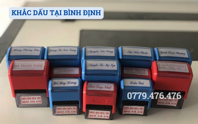 KHẮC DẤU TẠI BÌNH ĐỊNH