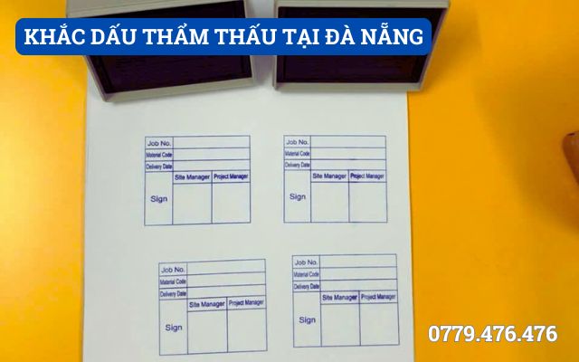 KHẮC DẤU THẨM THẤU TẠI ĐÀ NẴNG