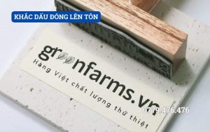 KHẮC DẤU ĐÓNG LÊN TÔN