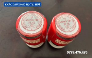 KHẮC DẤU DÒNG HỌ TẠI HUẾ