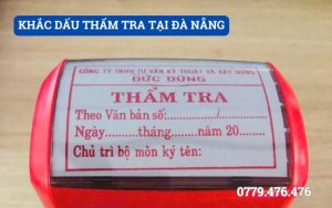 KHẮC DẤU THẨM TRA TẠI ĐÀ NẴNG