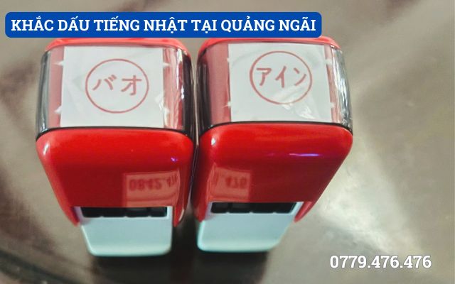 KHẮC DẤU TIẾNG NHẬT TẠI QUẢNG NGÃI