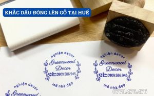 KHẮC DẤU ĐÓNG LÊN GỖ TẠI HUẾ