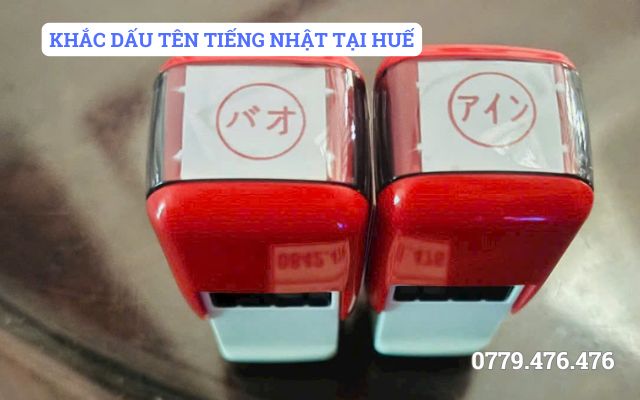 KHẮC DẤU TÊN TIẾNG NHẬT TẠI HUẾ